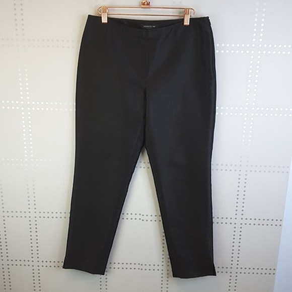 Lafayette 148 Black Silk Stanton Pants SZ 4 - Picture 1 of 7